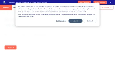 Screenshot of Movella.com