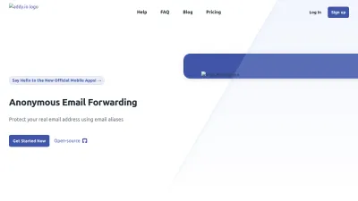 Screenshot preview of addy.io