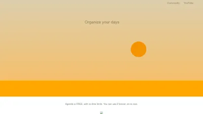 Screenshot preview of agenda.com