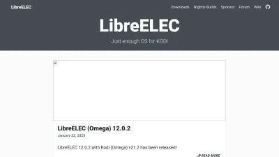 Screenshot preview of libreelec.tv