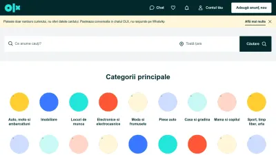 Screenshot preview of olx.ro