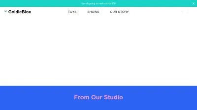 Screenshot preview of goldieblox.com