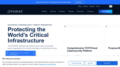 Screenshot preview of opswat.com