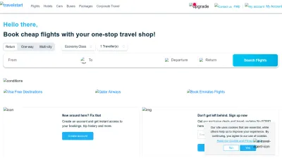 Screenshot preview of travelstart.co.za