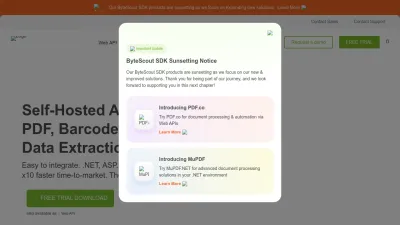 Screenshot preview of bytescout.com
