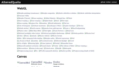 Screenshot preview of alteredqualia.com
