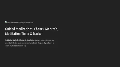 Screenshot preview of sattva.life