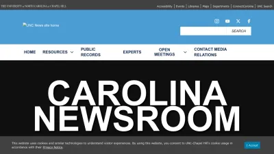 Screenshot preview of uncnews.unc.edu