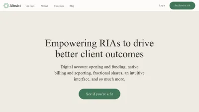 Screenshot preview of altruist.com