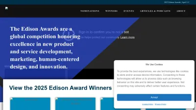 Screenshot preview of edisonawards.com