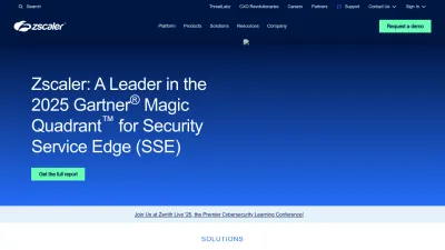 Screenshot preview of zscaler.com