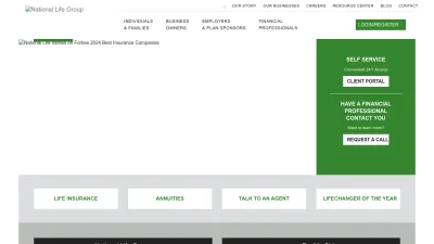 Screenshot preview of nationallife.com