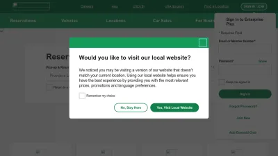 Screenshot preview of enterprise.com