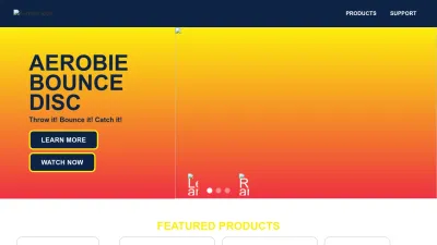 Screenshot preview of aerobie.com