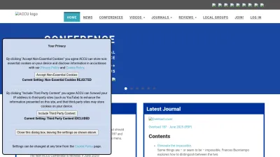 Screenshot preview of accu.org