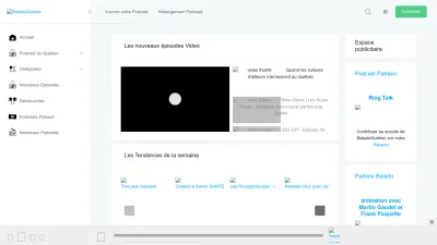 Screenshot preview of baladoquebec.ca