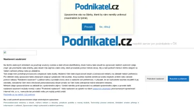 Screenshot preview of podnikatel.cz