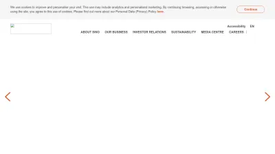 Screenshot preview of sino.com