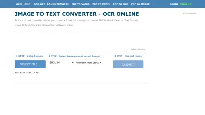Screenshot preview of onlineocr.net