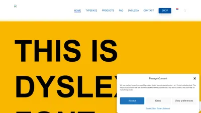 Screenshot preview of dyslexiefont.com