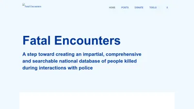 Screenshot preview of fatalencounters.org