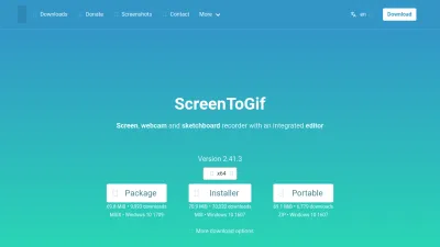 Screenshot preview of screentogif.com