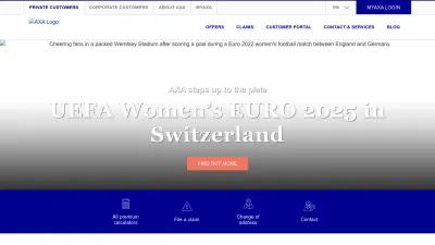 Screenshot preview of axa.ch