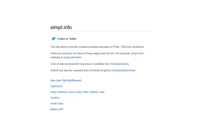 Screenshot preview of simpl.info
