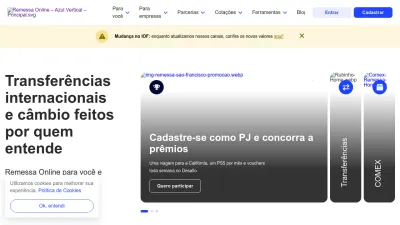 Screenshot preview of remessaonline.com.br