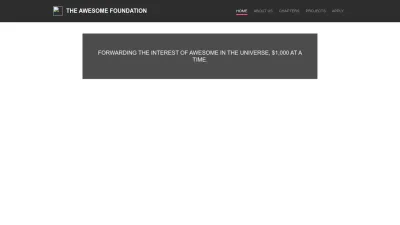 Screenshot preview of awesomefoundation.org