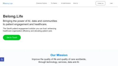 Screenshot preview of belong.life