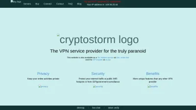 Screenshot preview of cryptostorm.is
