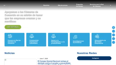 Screenshot preview of confecamaras.org.co