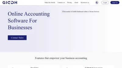 Screenshot preview of giddh.com