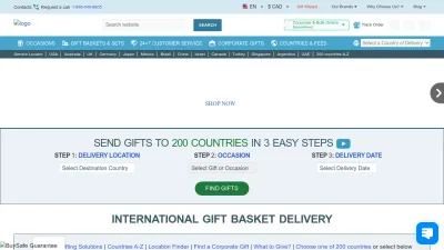 Screenshot preview of giftbasketsoverseas.com