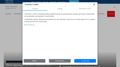 Screenshot preview of confcommercio.it