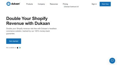 Screenshot preview of mydukaan.io