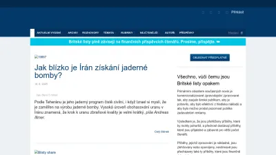 Screenshot preview of blisty.cz