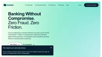 Screenshot preview of ironvest.com