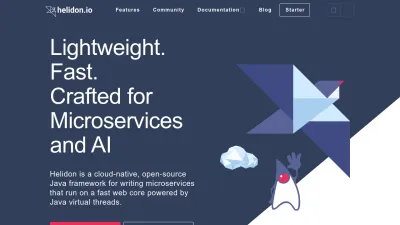 Screenshot preview of helidon.io