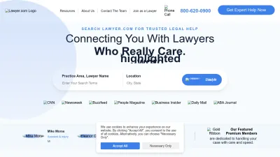Screenshot preview of lawyer.com