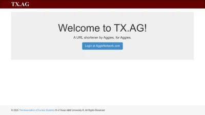Screenshot preview of tx.ag