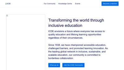 Screenshot preview of icde.org