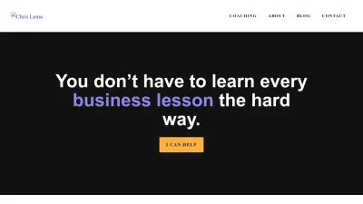 Screenshot preview of chrislema.com