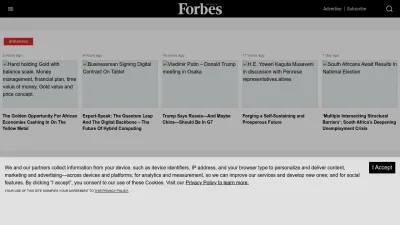 Screenshot preview of forbesafrica.com