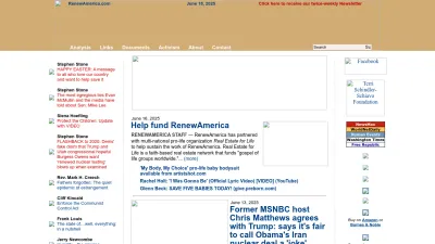 Screenshot preview of renewamerica.com