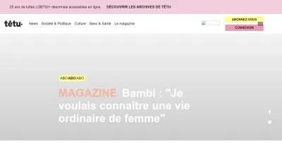 Screenshot preview of tetu.com