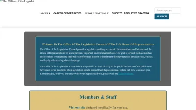 Screenshot preview of legcounsel.house.gov