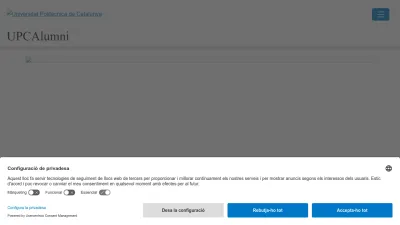 Screenshot preview of alumni.upc.edu