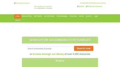 Screenshot preview of sustainabilityexchange.ac.uk